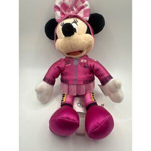 Disney Minnie Mouse Plush Doll In Pink Outfit With Bow & Tulle Skirt